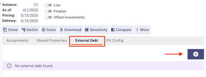 Add external debt